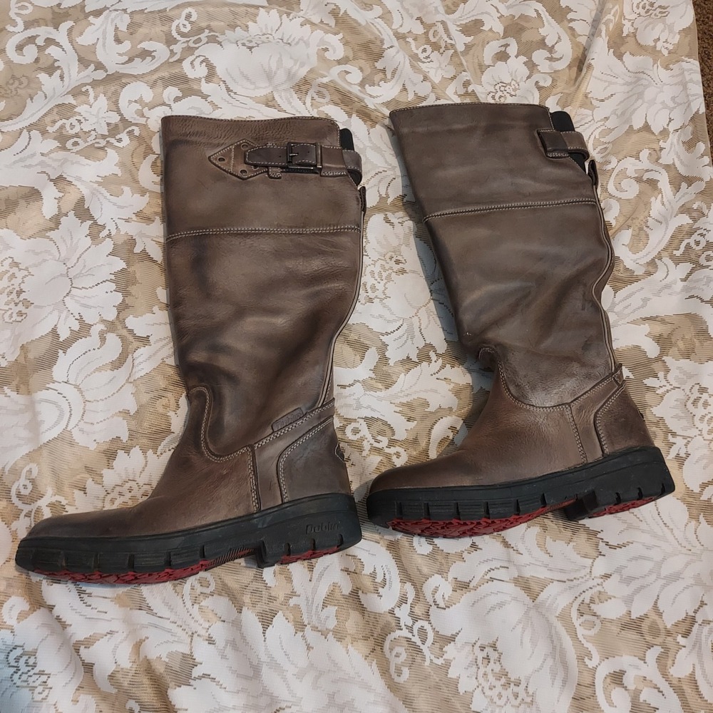 Dublin River Boots Brown Leather Waterproof Equestrian Tall Country Boot Women 9 - Picture 5 of 8